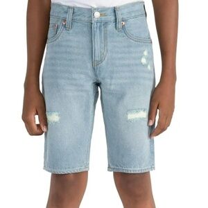 NWT Boy's Levi's 511 Slim Denim Shorts SIZE 14 REGULAR Adjustable Waistband